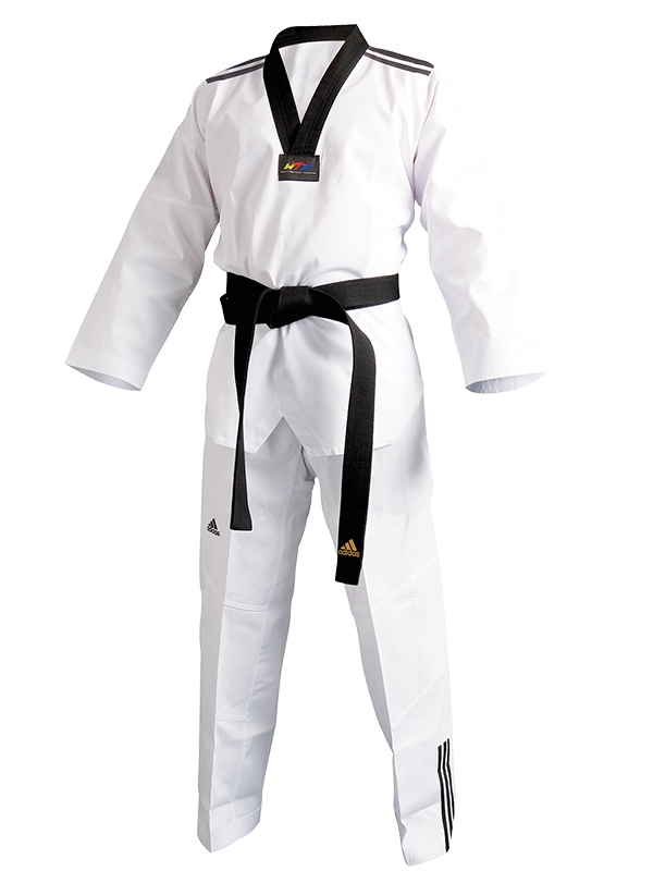 vier keer Cater filosoof ADIDAS ADI-CLUB TAEKWONDO UNIFORM WITH 3 STRIPES | Martial Arts Taekwondo  Uniform
